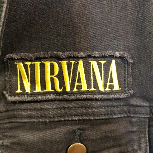Mens NIRVANA Denim Jacket - Picture 6 of 11